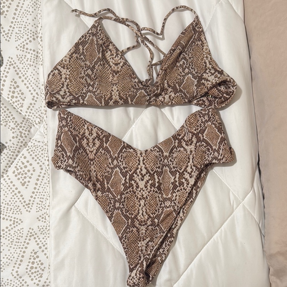 Skatie Snake Print Bikini - Betsy Top and Melly Bottom